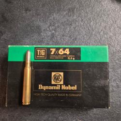Boite de Munitions 7*64 RWS   11,5 g TIG