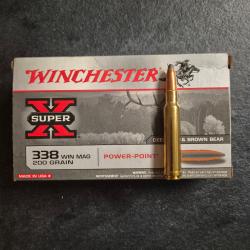 2 boites de 20 Munitions Winchester 338 Win Mag 200 gr Power Point