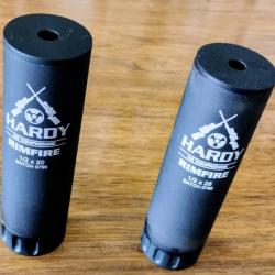 HARDY silencieux .17 hmr / .22lr, dispo thread 1/2x20 ou 1/2x28