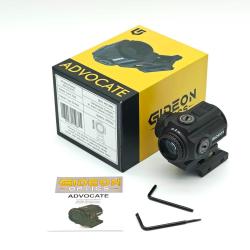 Gideon Optics Advocate AD10RD - Micro-Prisme 1x20 mm &agrave; r&eacute;ticule grav&eacute;