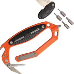 Couteau V Nives C.R.A.B. Multi Tool Lame Acier Inox Multi-Fonctions Orange &Eacute;tui VNIMT18FRNPSWOR