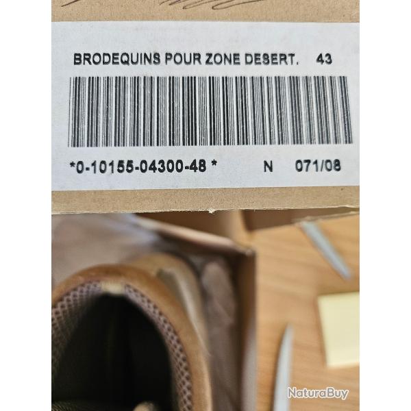 Chaussures Militaire Brodequins d�sert T43