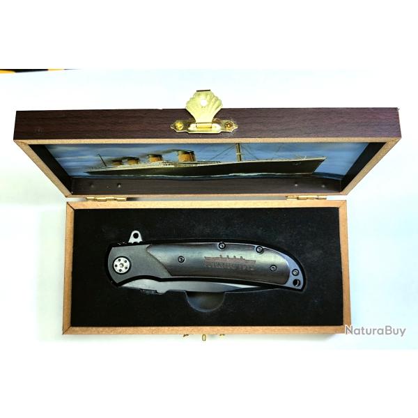 COFFRET COUTEAU SOUVENIR DU TITANIC