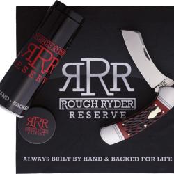 Couteau Rough Rider Reserve Balboa Lame Acier D2 Manche Os Cerf&eacute; Slip Joint RRR039