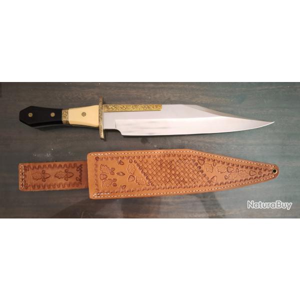 Couteau commemorative Al Mar Alaskan Bowie 10 ans de activit� 1988. Tres rare, seulement 200 pieces