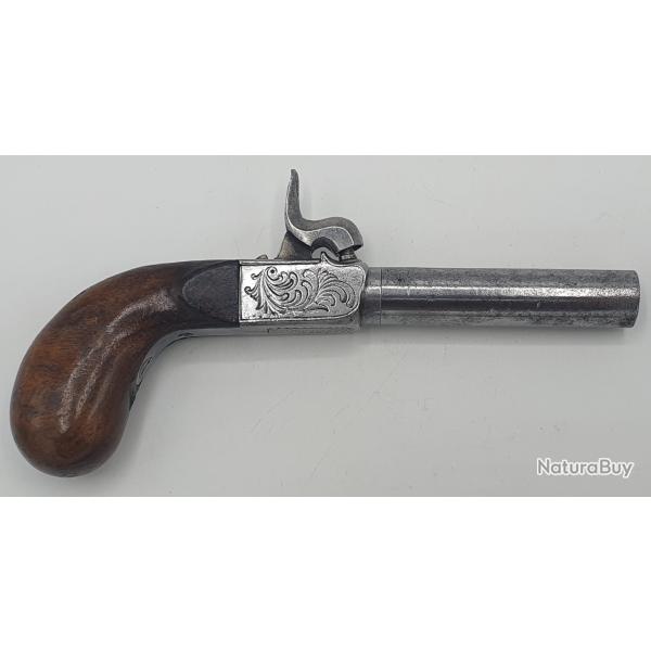 Pistolet � coffre ou de gousset - XIXe si�cle : 1830-1850.