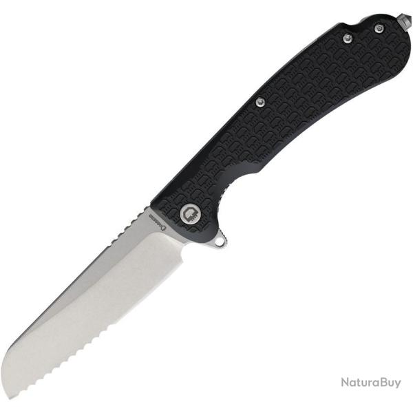 Couteau Daggerr Smoke Eater Linerlock Sheepsfoot Acier 8Cr14MoV Manche FRN Noir DGRSEBKRSWS