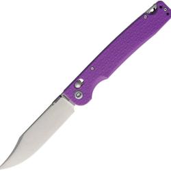 Couteau Daggerr Pike Crossbar Lock Clip Point Acier 8Cr14MoV Manche FRN Mauve Stonewash DGRPKFPRSW