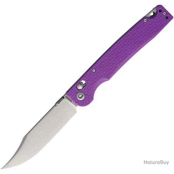 Couteau Daggerr Pike Crossbar Lock Clip Point Acier 8Cr14MoV Manche FRN Mauve Stonewash DGRPKFPRSW