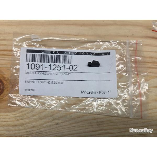 GUIDON ACIER CZ 5.5mm ref 1091-1251-02