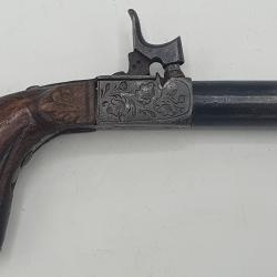Pistolet de poche ou de gousset - XIXe si&egrave;cle : 1830-1850.