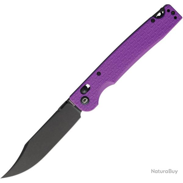 Couteau Daggerr Pike Crossbar Lock Clip Point Acier 8Cr14MoV Manche FRN Mauve Blackwash DGRPKFPRBW