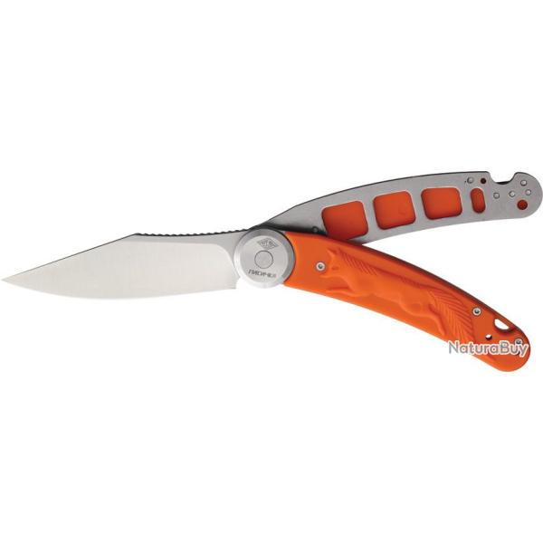 Couteau Daggerr Lisichka Gimbal Lock Clip Point Acier 8Cr13MoV Manche FRN Orange Satin DGR2404RGST