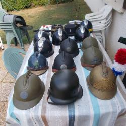 lot de casques et casquettes &agrave; l'unit&eacute; ou en lot,tres bon &eacute;tat