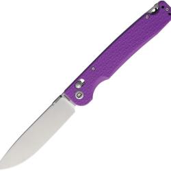 Couteau Daggerr Dropet Crossbar Lock Spear Point Acier 8Cr14MoV Manche FRN Mauve SW DGRDPFPRSW