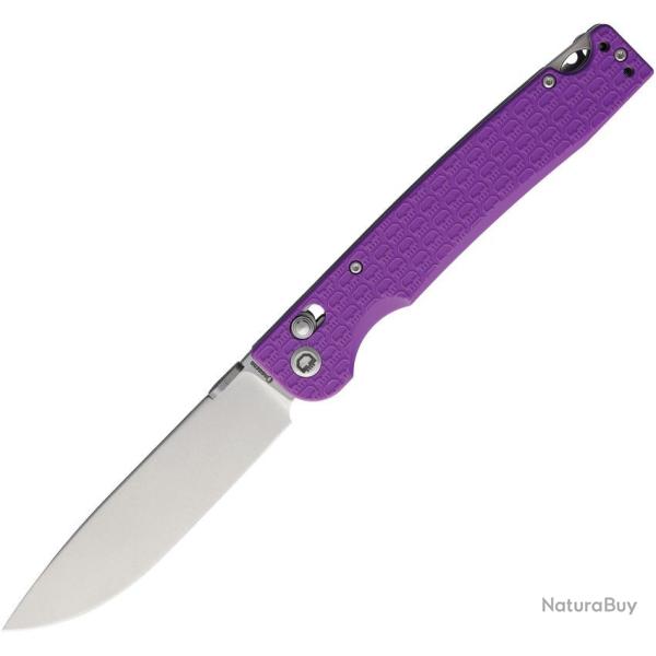 Couteau Daggerr Dropet Crossbar Lock Spear Point Acier 8Cr14MoV Manche FRN Mauve SW DGRDPFPRSW