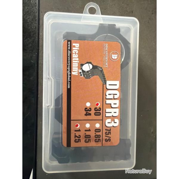 Discoveryopt DGPR3 Scope Rings w/ Picatinny 30mm 1,25�''