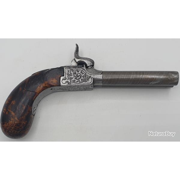 Pistolet de poche ou de voyage - XIXe si�cle : vers 1840-1860).