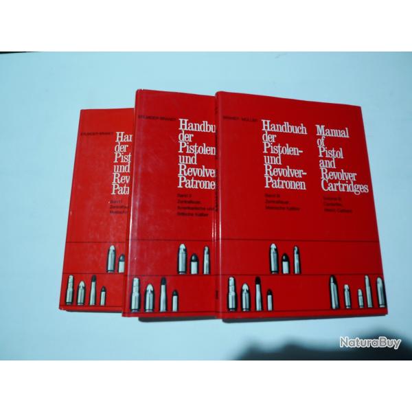 livre  munition anciennes      Handbruch der pistolen und revolver patronen 1 ,2 et3