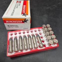 lot de 17 winchester Suoper X 38 Sp&eacute;cial avec boite d'origine neutralis&eacute;es