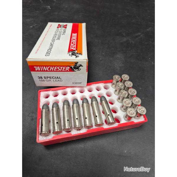 lot de 17 winchester Suoper X 38 Sp�cial avec boite d'origine neutralis�es