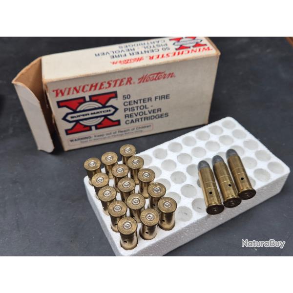 lot de 18 mun. 38 Sp winchester X super Match neutralis�