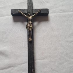 Crusifix en bois pour cercueil  1870 ou 1914/18