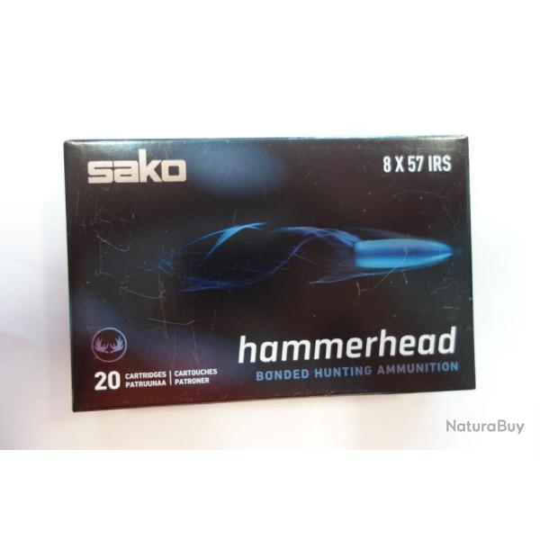 LOT DE 2 BOITES DE BALLES SAKO  HAMMERHEAD SP CAL 8X57JRS  200GR  13G