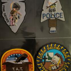 LOT &Eacute;CUSSONS US POLICE AM&Eacute;RINDIENNE N'32