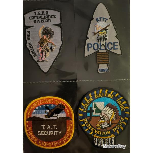 LOT �CUSSONS US POLICE AM�RINDIENNE N'32