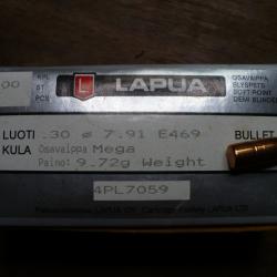 BALLES/BULLETS/GESCHOSS LAPUA MEGA E 469 DIAMETRE/DIAMETER 7,91/.311 ???????????????????