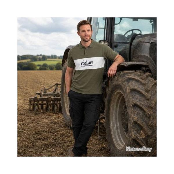 Polo The Game Countrywear Vert, Blanc et Marine
