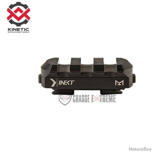 Rail M-Lok KINETIC DEVELOPMENT GROUP 3 Slots Aluminium Noir