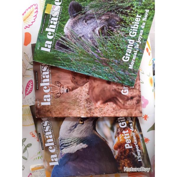 Lot de 3 revue nationale de la chasse janvier � mars 2021