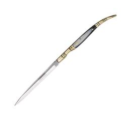 Couteau pliant stylet Cudeman fa&ccedil;on corne manche 12cm