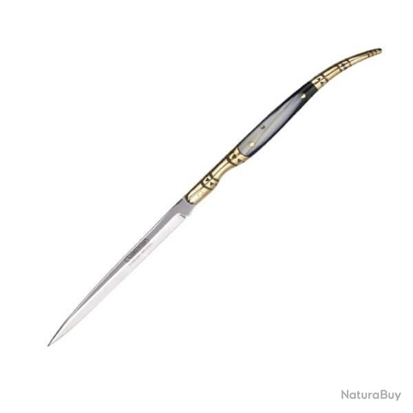 Couteau pliant stylet Cudeman fa�on corne manche 12cm