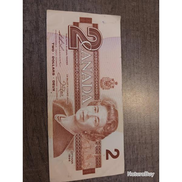 Billet de banque canadien