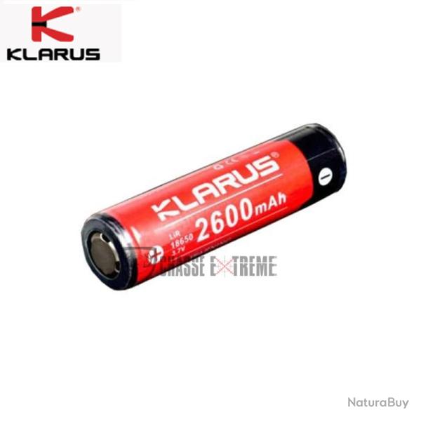 Batterie KLARUS Rechargeable 18650 3.7V 2600MAH