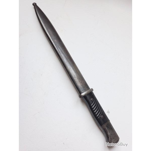 Ba�onnette allemande Mauser K98 - S84/98 III - JOS. CORTS Sn. 1940 - fourreau d'origine