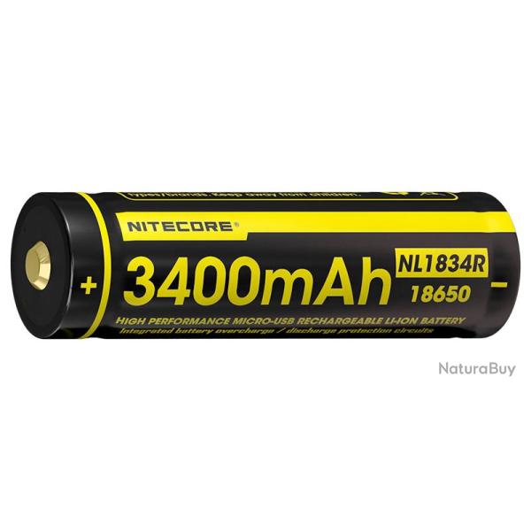 Piles, Accus Accus Li-ion 18650 - 3400mAh Nitecore
