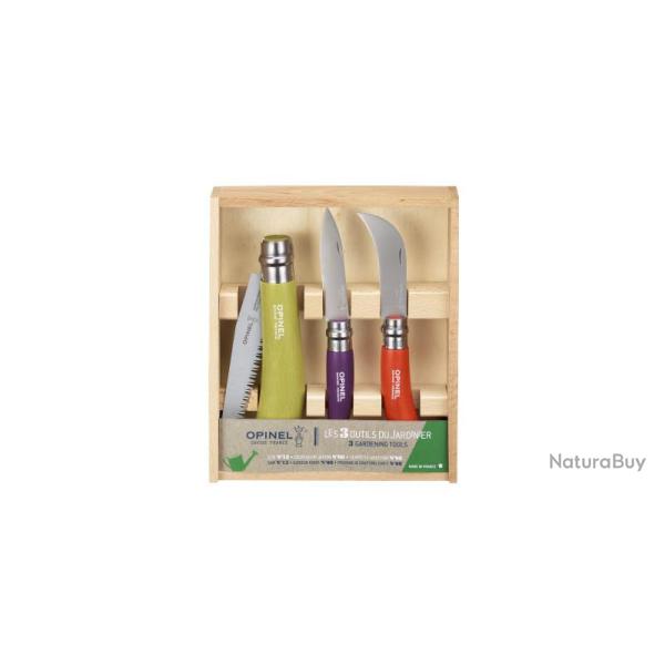 Set Coffret du jardinier Inox Opinel