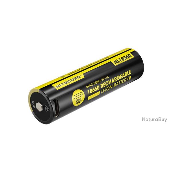 Piles, Accus Accus Li-ion 18650 - 3600mAh Nitecore