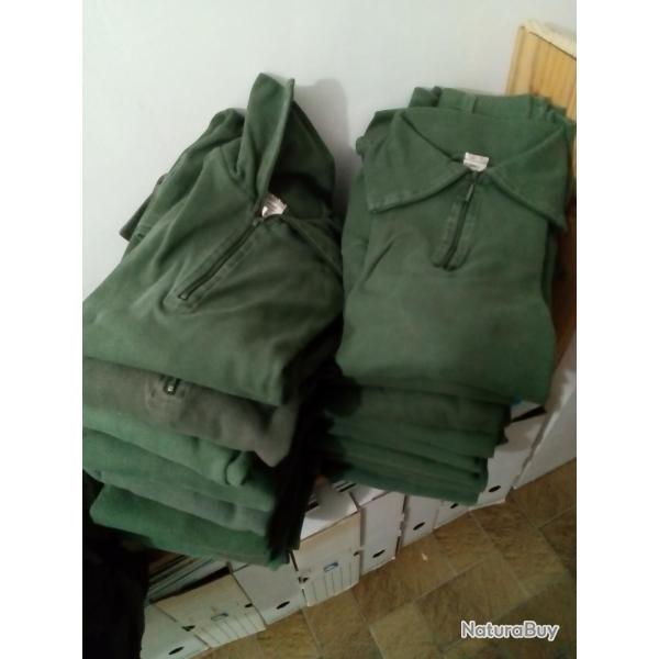 Lot de 10 chemises F1 ( militaire) - occasion