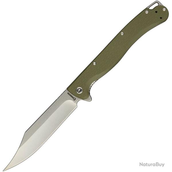 Couteau Daggerr Toothpick Linerlock Clip Point Acier 8Cr14MoV Manche ABS Vert SW DGRTPFOLSW