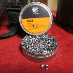 Boite de 500 Plomb Diabolo RWS CLUB en 4.5mm