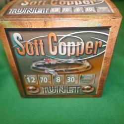 Cartouches TUNET SOFT COPPER 12/70 30g en n&deg;8 en cuivre