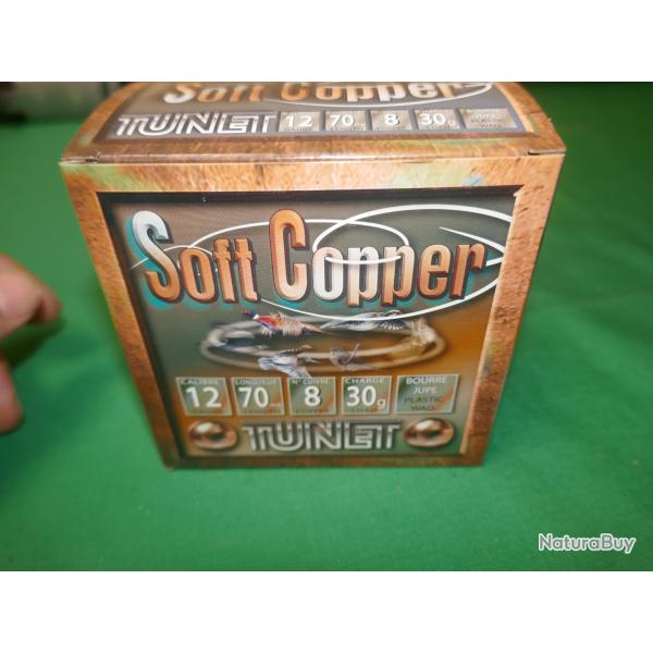 Cartouches TUNET SOFT COPPER 12/70 30g en n�8 en cuivre
