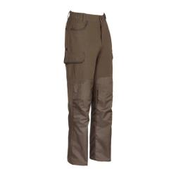 DESTOCKAGE ! Pantalon De Chasse Percussion Savane Hyperstretch Renforc&eacute; Kaki T58