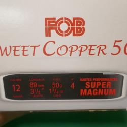 Cartouches FOB SWEET COPPER 50 SUPER MAGNUM 12/89 50g en n&deg;4 en cuivre