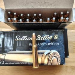 lot de 3 boites de 20 cartouches Sellier Bellot en cal.30-30 Win SP 150 grains